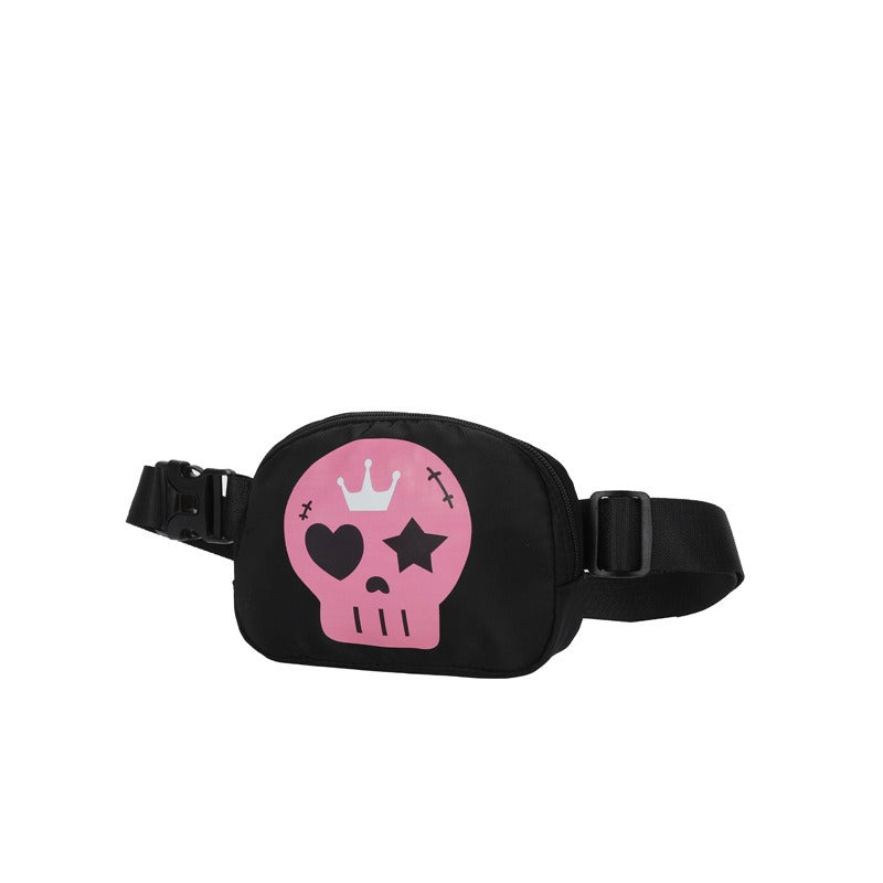 Leichte Crossbody Skull Tasche mit großem Stauraum