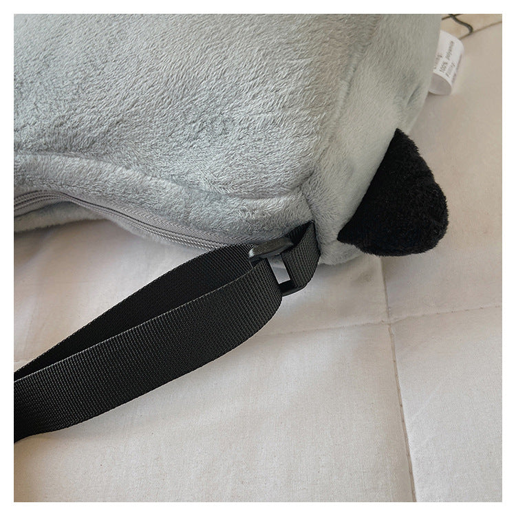 Gänse Umhängetasche aus Plüsch