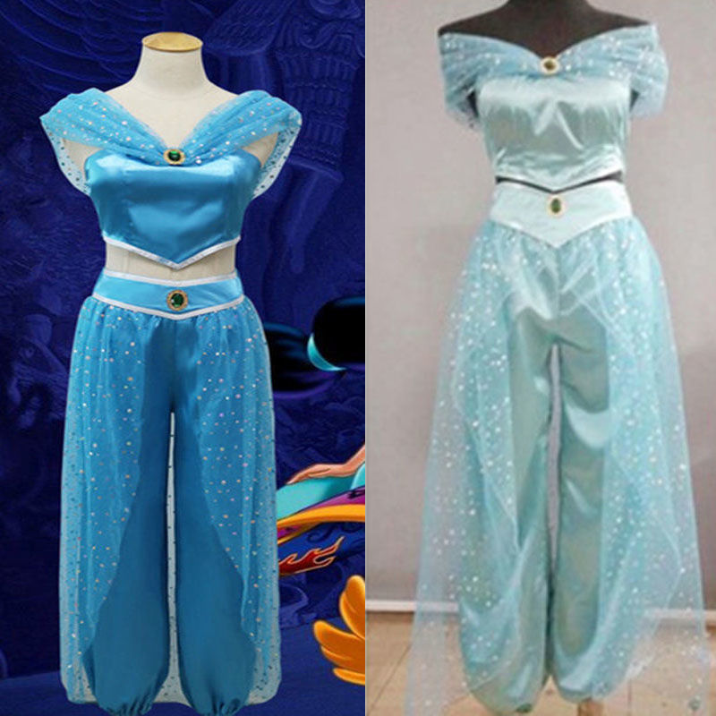 Wüstenprinzessin Cosplay Kostüm in Blau