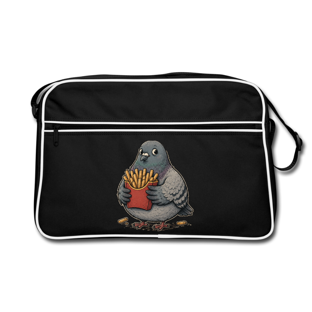 Meine Pommes - Retro Bag - black/white