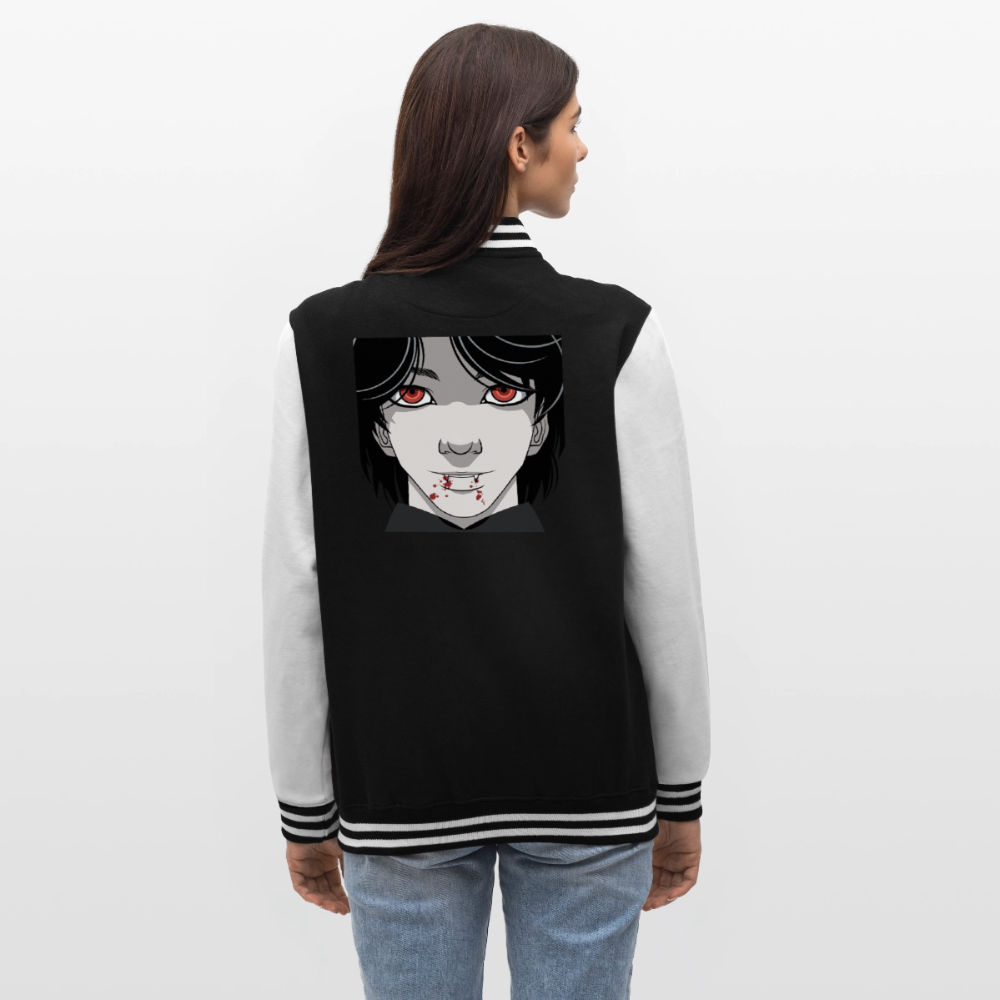 College Sweat JacketManga Vampir, weiche Collegejacke in Premium-Qualität - black/white