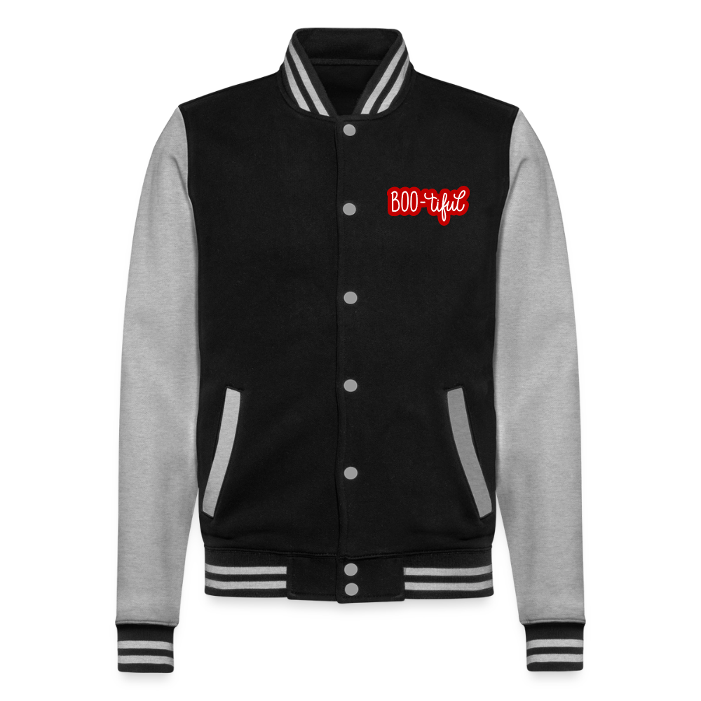 Buh! Monster,  Collegejacke aus hochwertigem Baumwollmix - black/heather grey