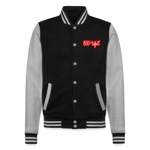 Buh! Monster,  Collegejacke aus hochwertigem Baumwollmix - black/heather grey