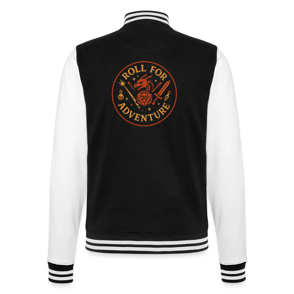 Rollenspiel "Epic Roll", weiche Collegejacke in Premium-Qualität - black/white