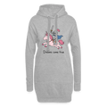 Dreams Come True - Hoodie Kleid - heather grey