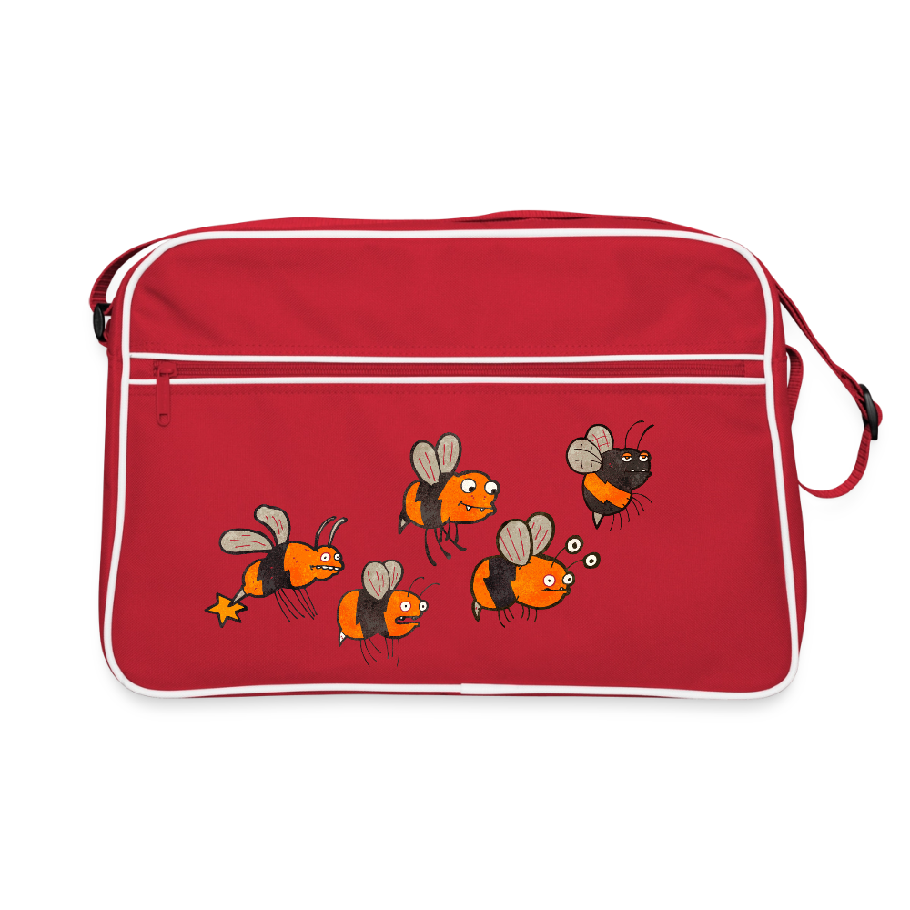 Planlos, aber motiviert - Retro Bag - red/white