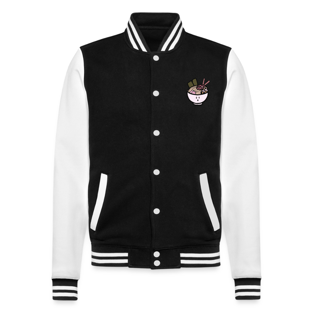 Panda Ramen, Collegejacke aus hochwertigem Baumwollmix - black/white