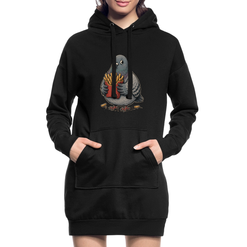 Meine Pommes - Hoodie Kleid - black