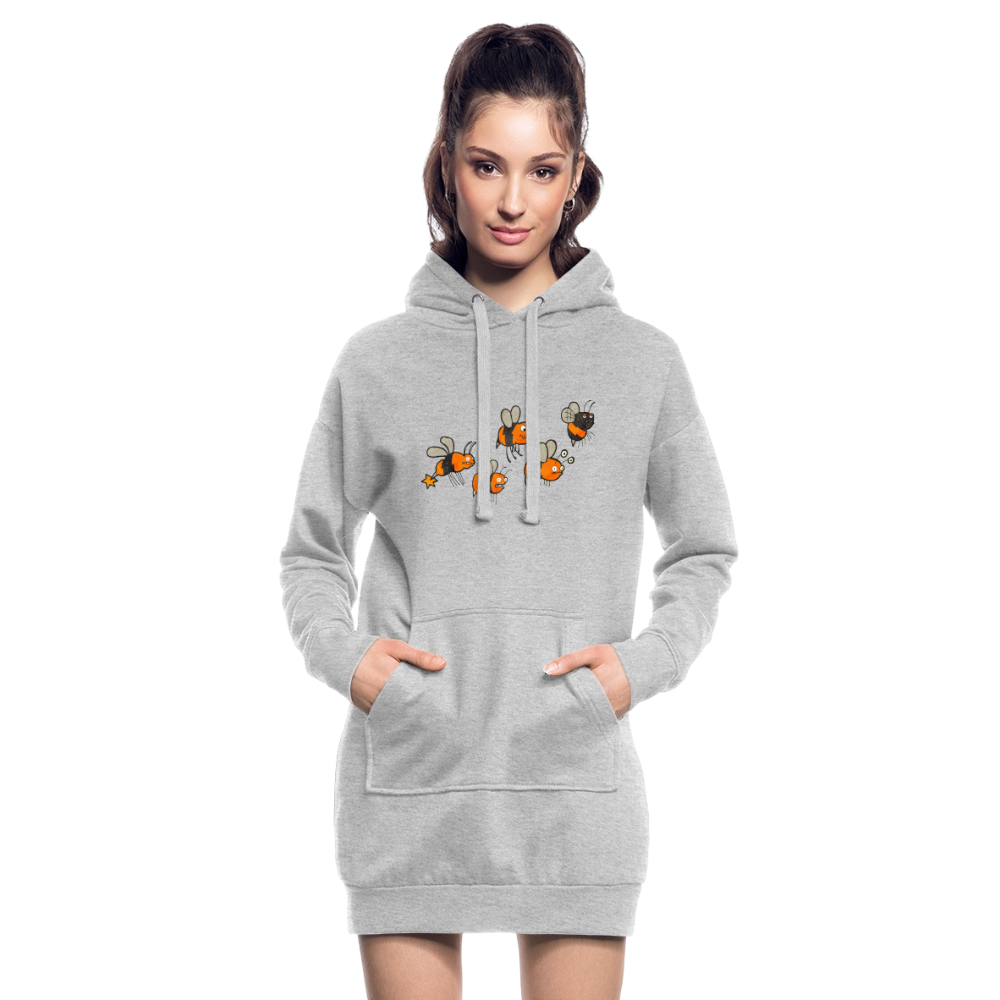 Planlos, aber motiviert  - Hoodie Kleid - heather grey