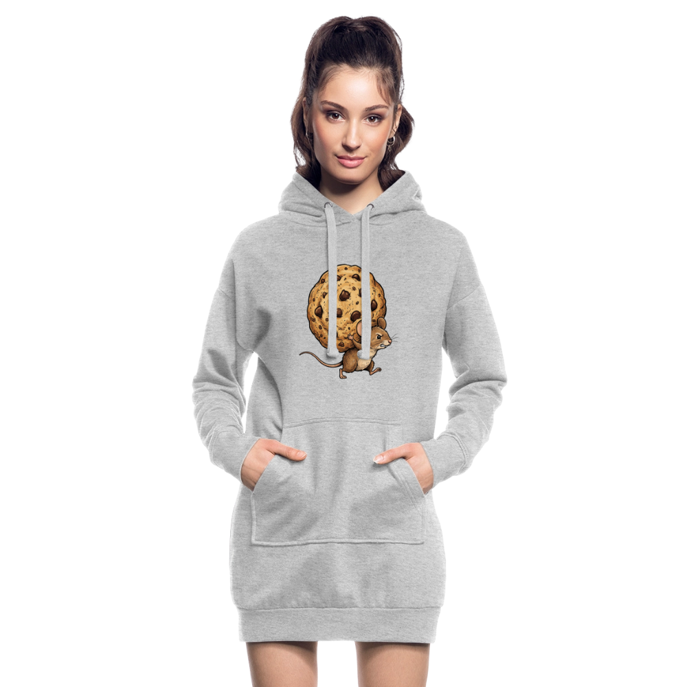 Nur das Nötigste - Hoodie Kleid - heather grey