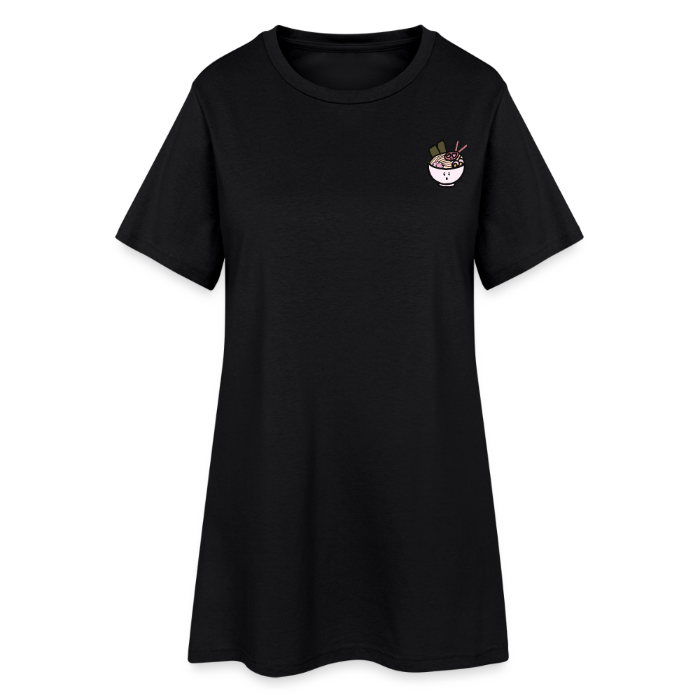 Panda Ramen, weiches Kleid aus T-Shirtstoff - black