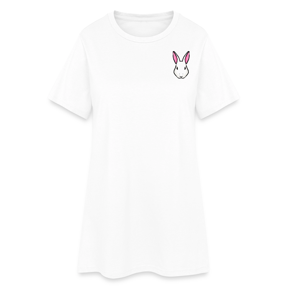 "Drink me" inspiriert von Alice im Wunderland, weiches Kleid aus T-Shirtstoff - white