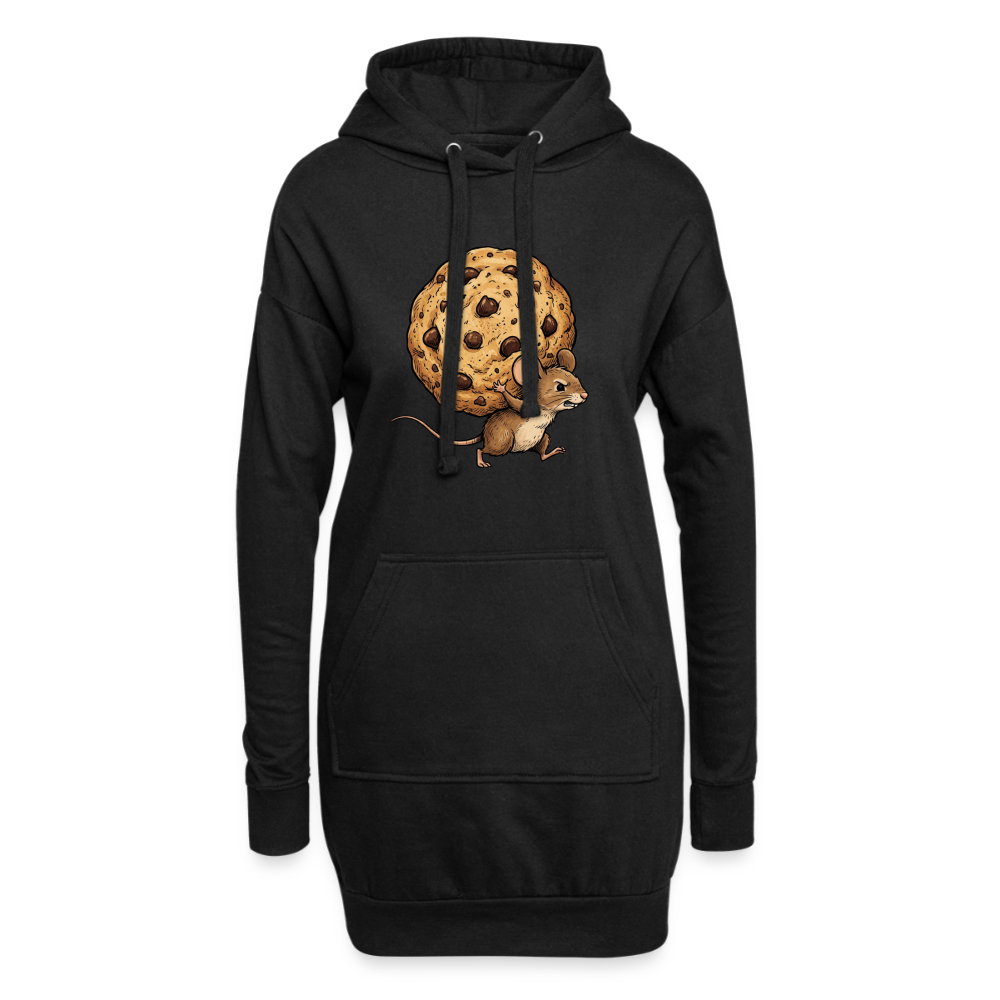 Nur das Nötigste - Hoodie Kleid - black