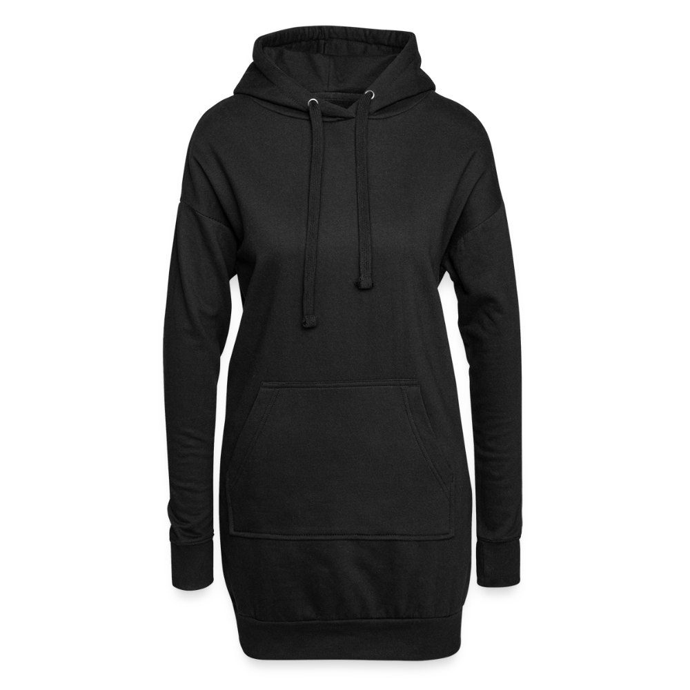 "Du bist wunderschön!", gemütliches Hoodie-Kleid in Premium-Qualität - black