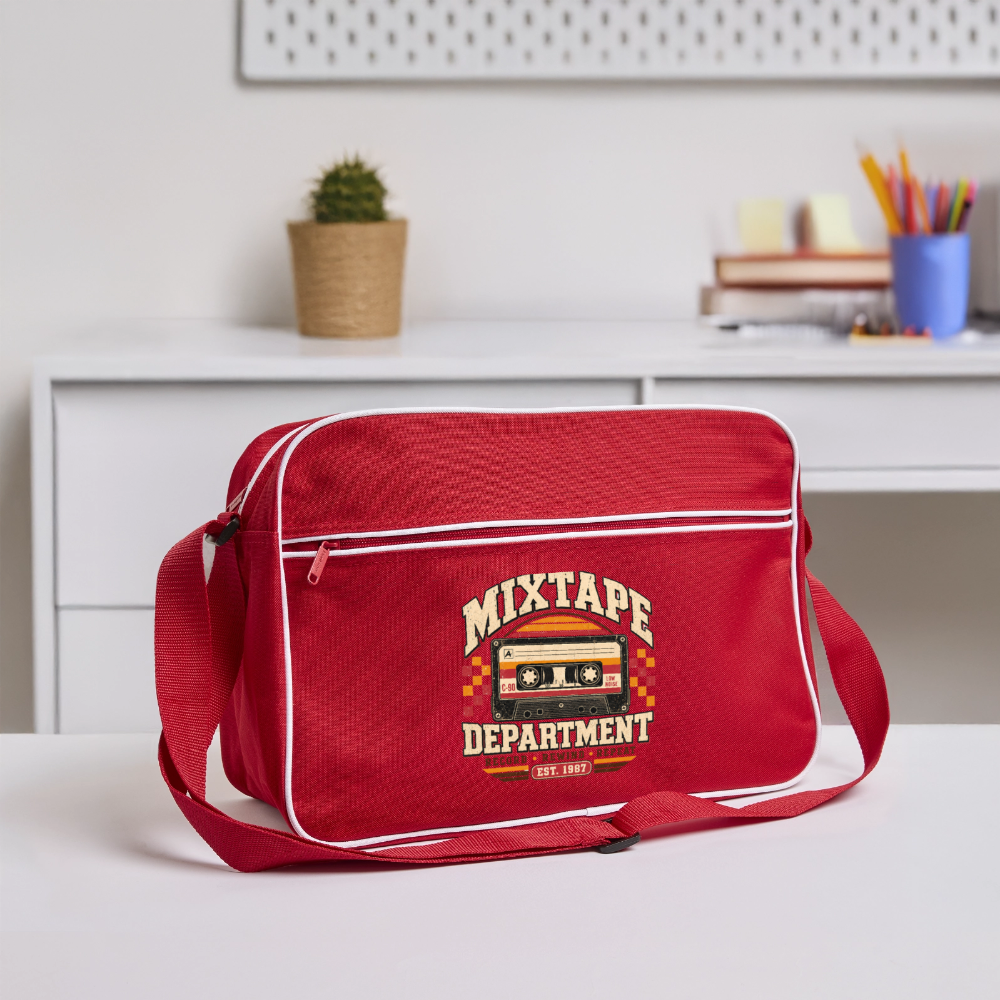 Mixtape Department - Retro Bag - red/white