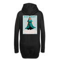 "Du bist wunderschön!", gemütliches Hoodie-Kleid in Premium-Qualität - black