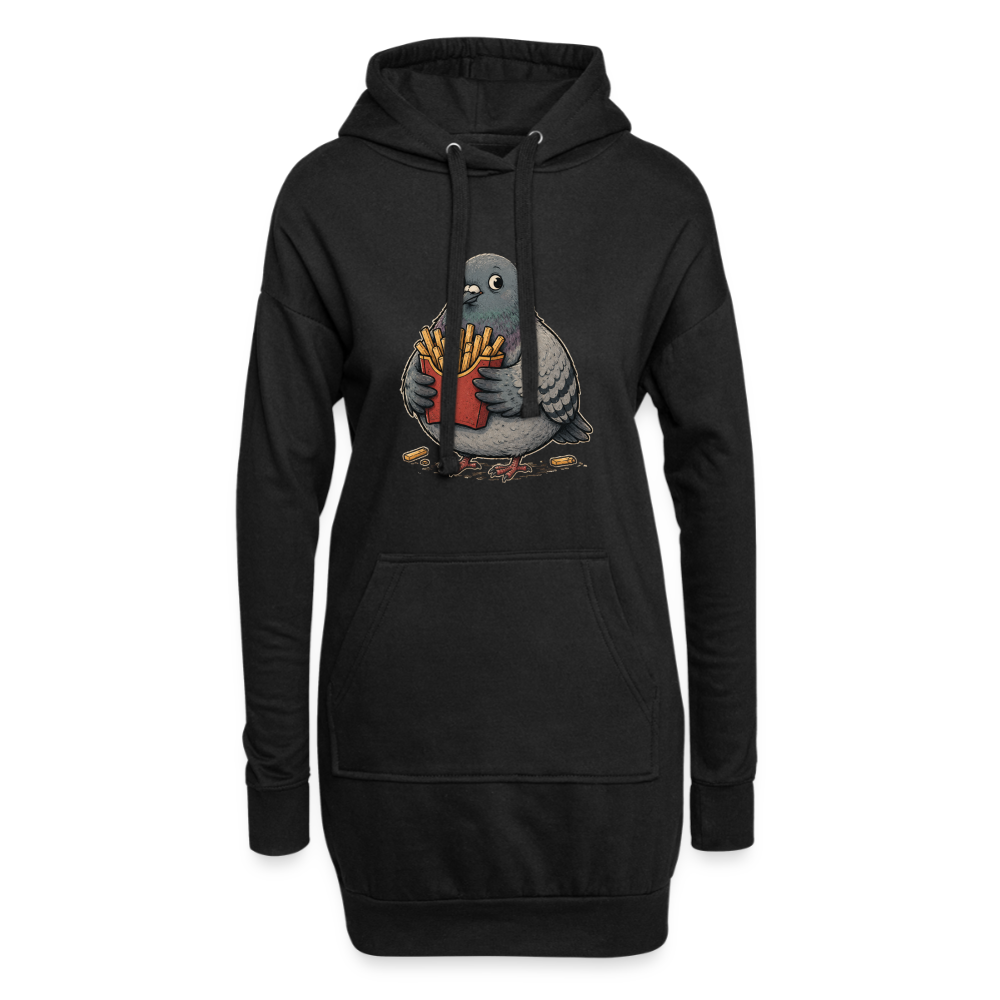 Meine Pommes - Hoodie Kleid - black