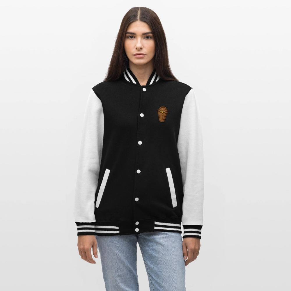 Friedhof der Vampire, weiche Collegejacke in Premium-Qualität - black/white