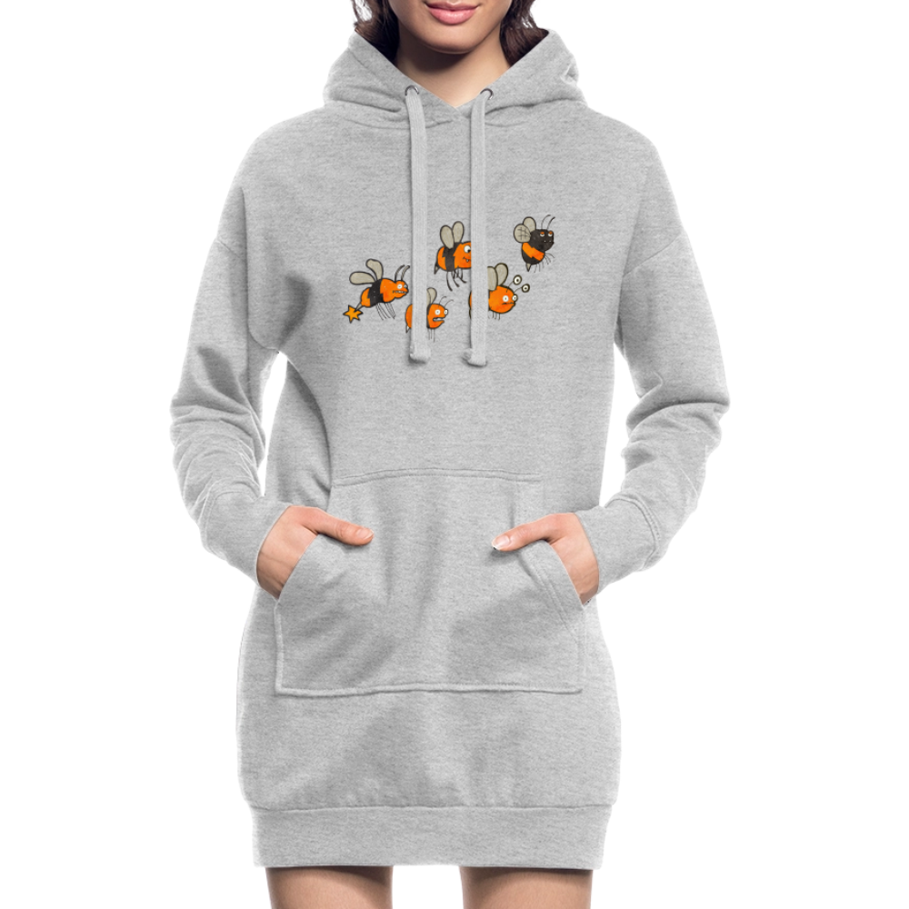 Planlos, aber motiviert  - Hoodie Kleid - heather grey
