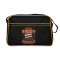 Meine Kindheit hatte Bandsalat - Retro Bag - black/gold