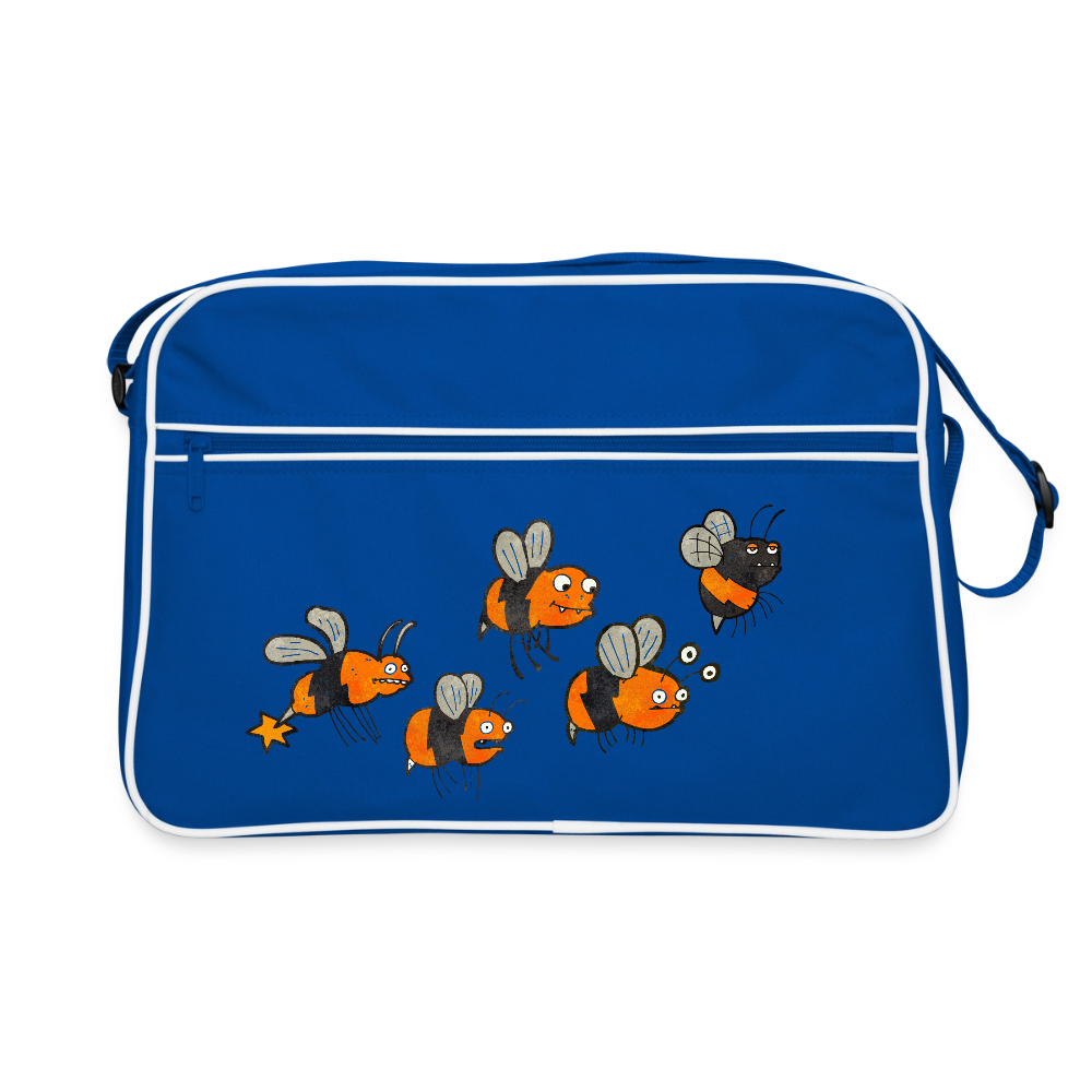 Planlos, aber motiviert - Retro Bag - blue/white