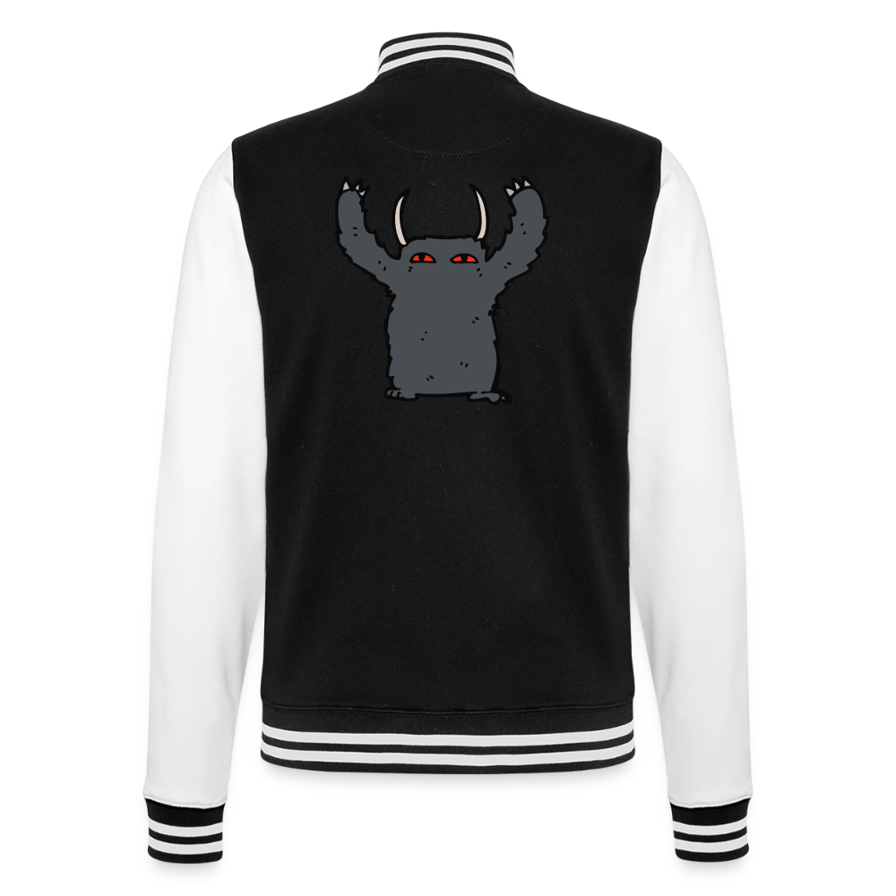 Buh! Monster,  Collegejacke aus hochwertigem Baumwollmix - black/white