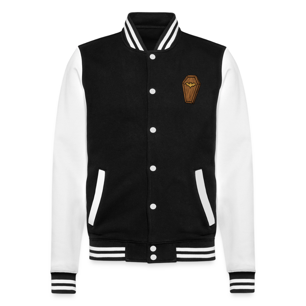 Friedhof der Vampire, weiche Collegejacke in Premium-Qualität - black/white