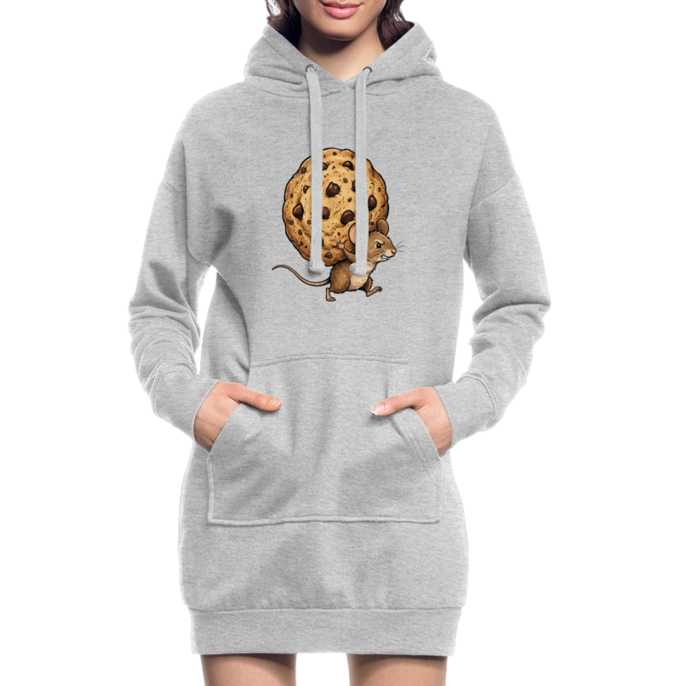 Nur das Nötigste - Hoodie Kleid - heather grey