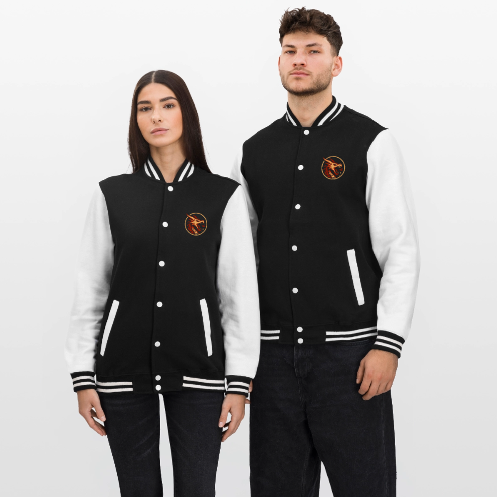 Rollenspiel "Epic Roll", weiche Collegejacke in Premium-Qualität - black/white