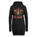 Meine Kindheit hatte Bandsalat - Hoodie Kleid - black