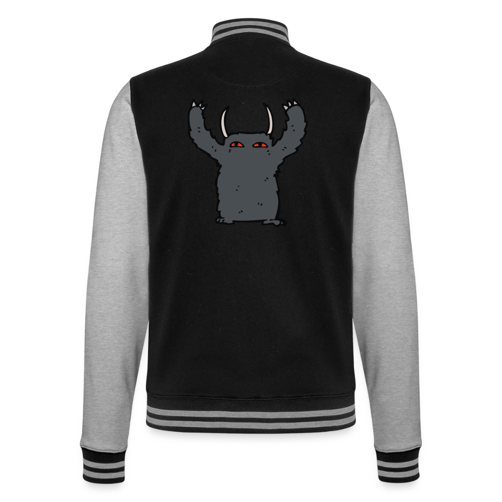 Buh! Monster,  Collegejacke aus hochwertigem Baumwollmix - black/heather grey