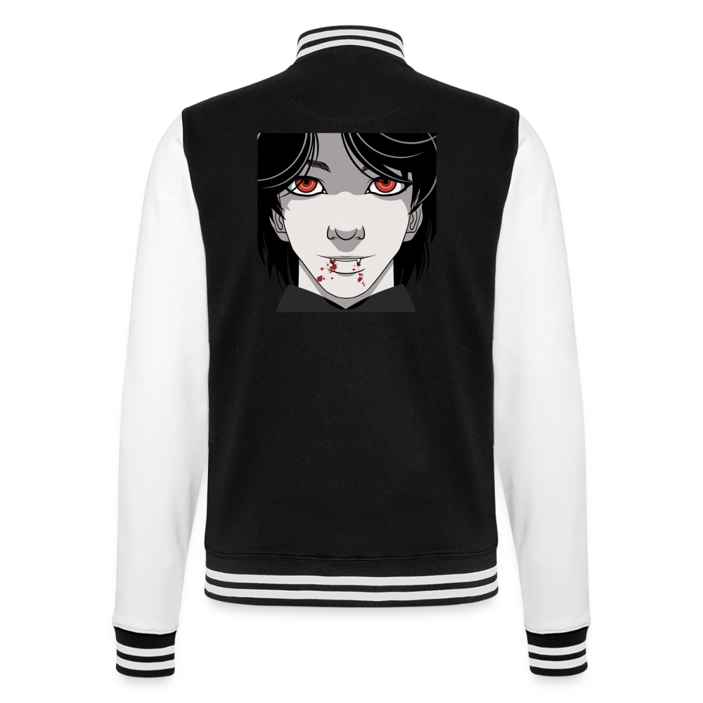 College Sweat JacketManga Vampir, weiche Collegejacke in Premium-Qualität - black/white