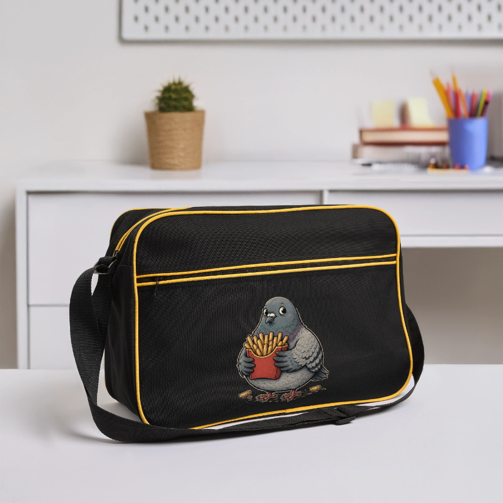 Meine Pommes - Retro Bag - black/gold