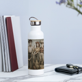 Neustadt Witches im Tim Burton-Stil Thermoflasche, Trinkflasche aus Edelstahl mit Bambus-Verschluss in  400ml, 500 ml oder 750ml - white