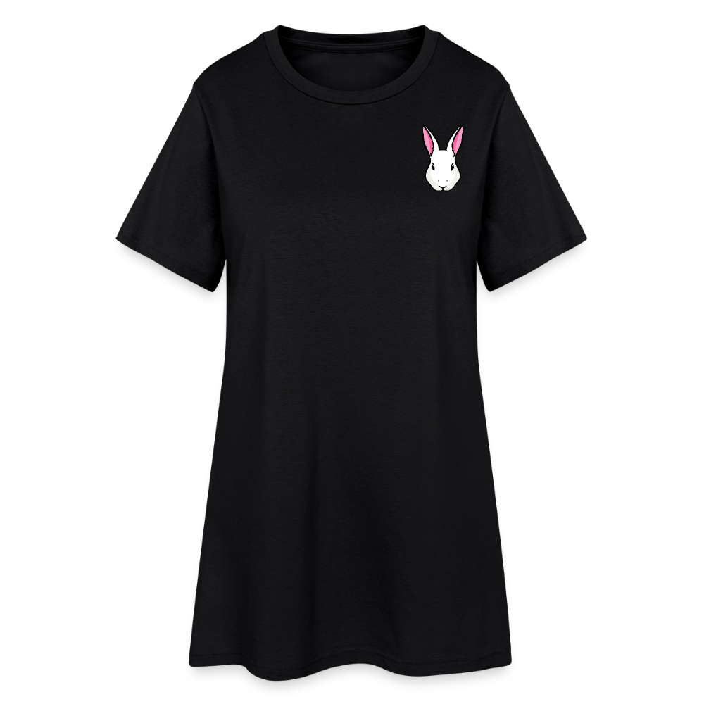 "Drink me" inspiriert von Alice im Wunderland, weiches Kleid aus T-Shirtstoff - black