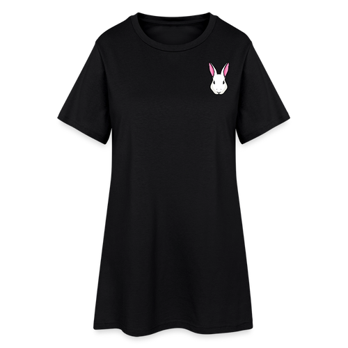 "Drink me" inspiriert von Alice im Wunderland, weiches Kleid aus T-Shirtstoff - black
