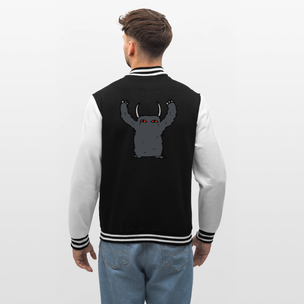 Buh! Monster,  Collegejacke aus hochwertigem Baumwollmix - black/white