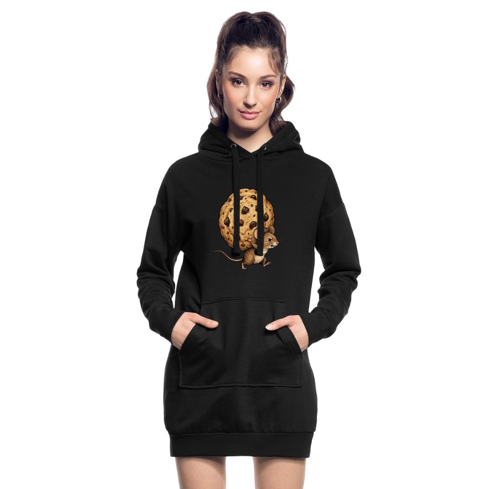 Nur das Nötigste - Hoodie Kleid - black