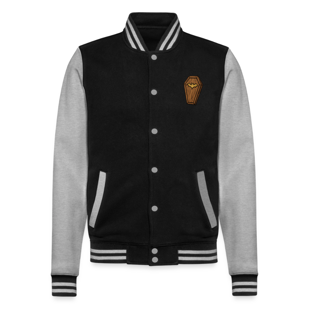 Friedhof der Vampire, weiche Collegejacke in Premium-Qualität - black/heather grey