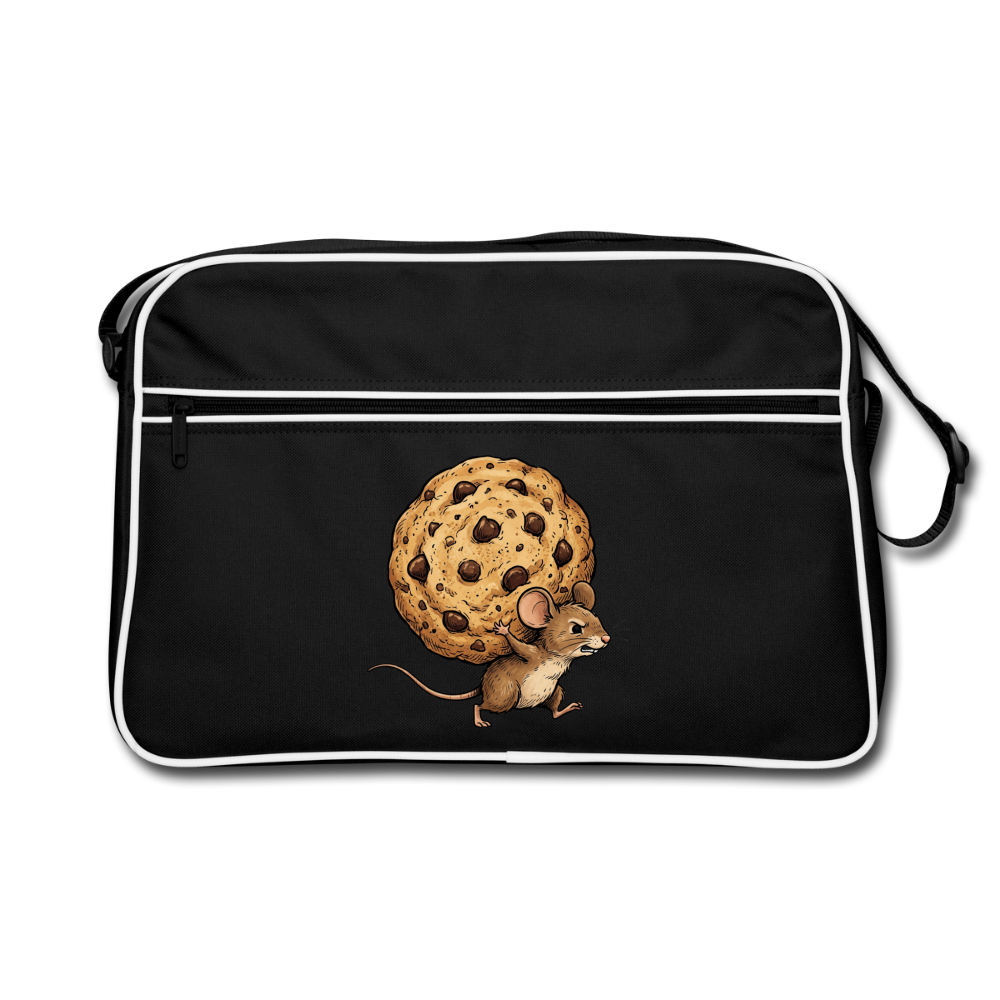 Nur das Nötigste - Retro Bag - black/white