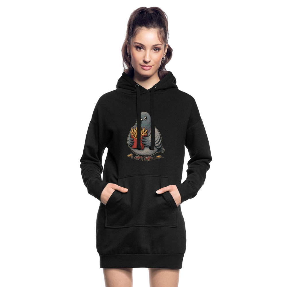 Meine Pommes - Hoodie Kleid - black