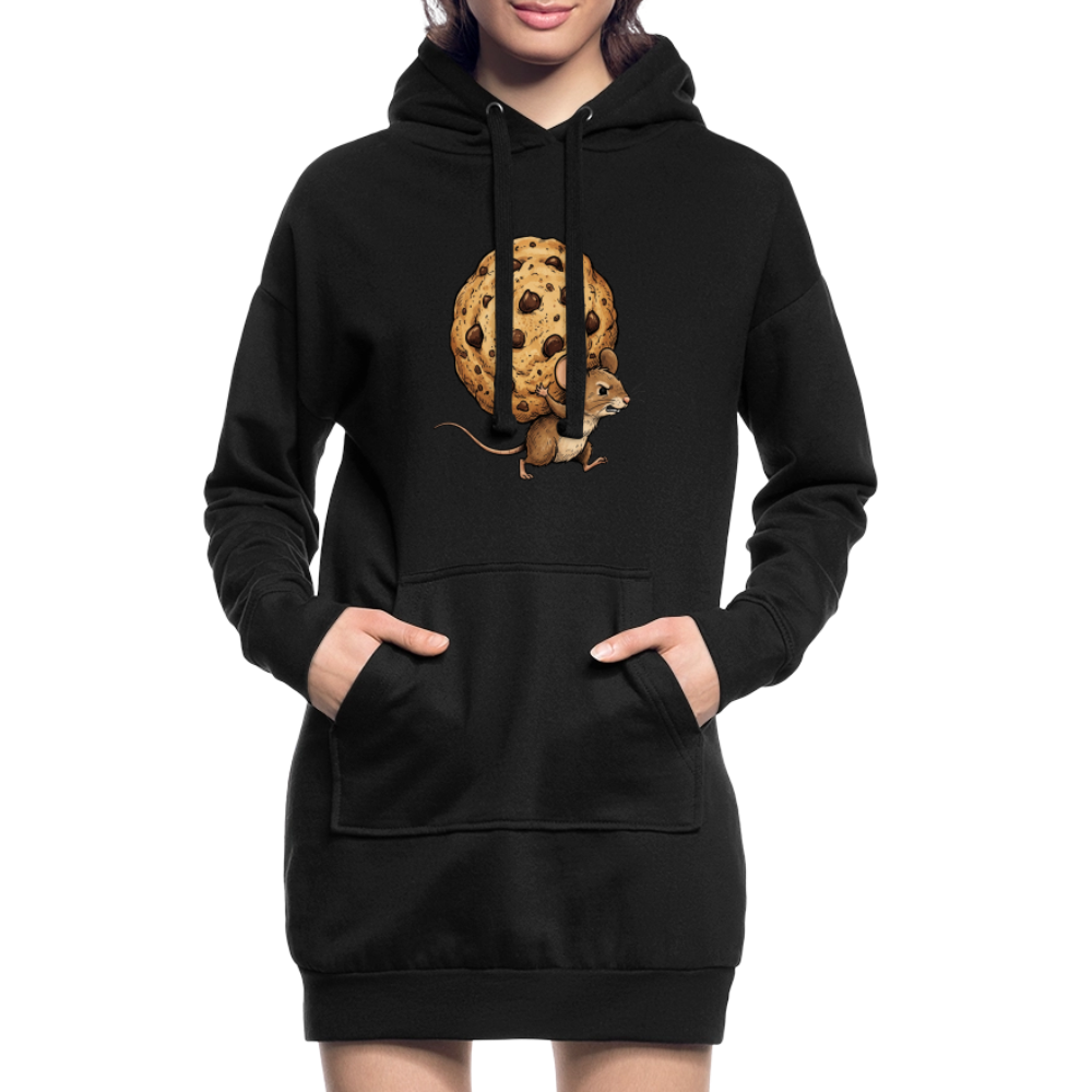 Nur das Nötigste - Hoodie Kleid - black
