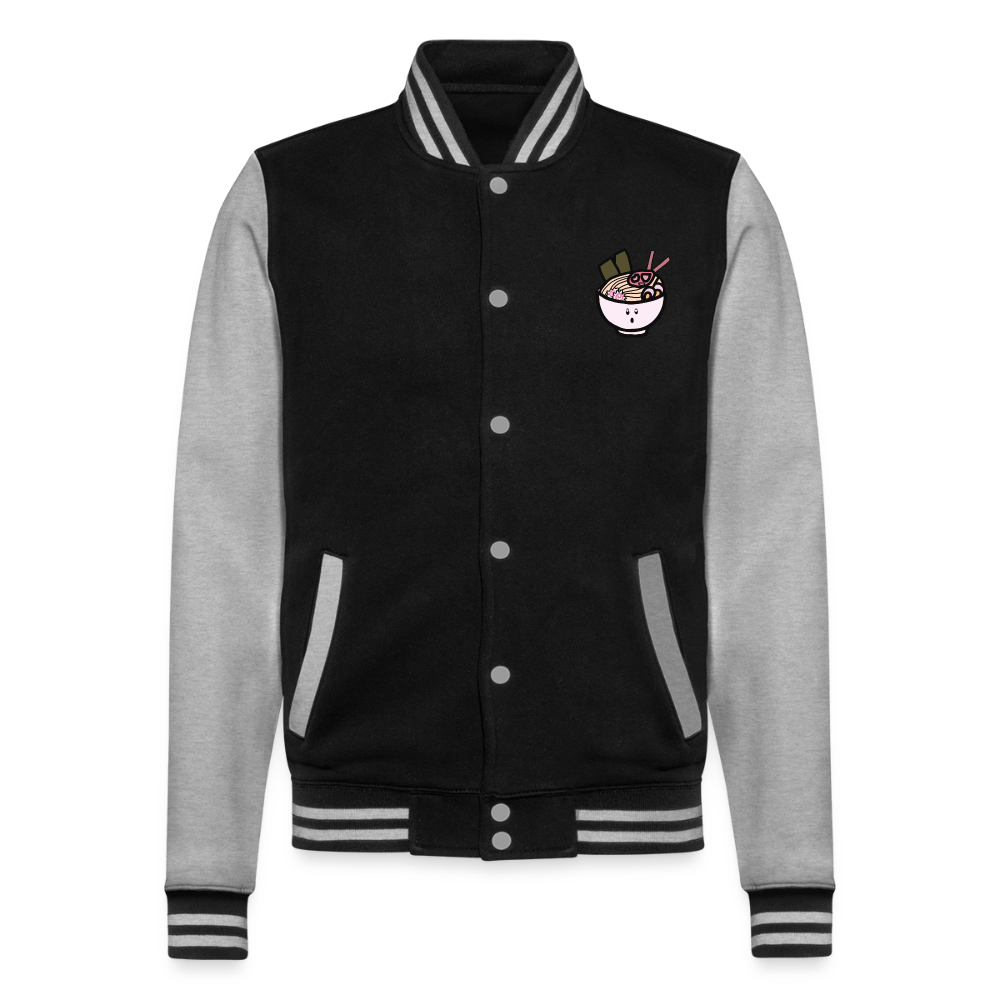 Panda Ramen, Collegejacke aus hochwertigem Baumwollmix - black/heather grey