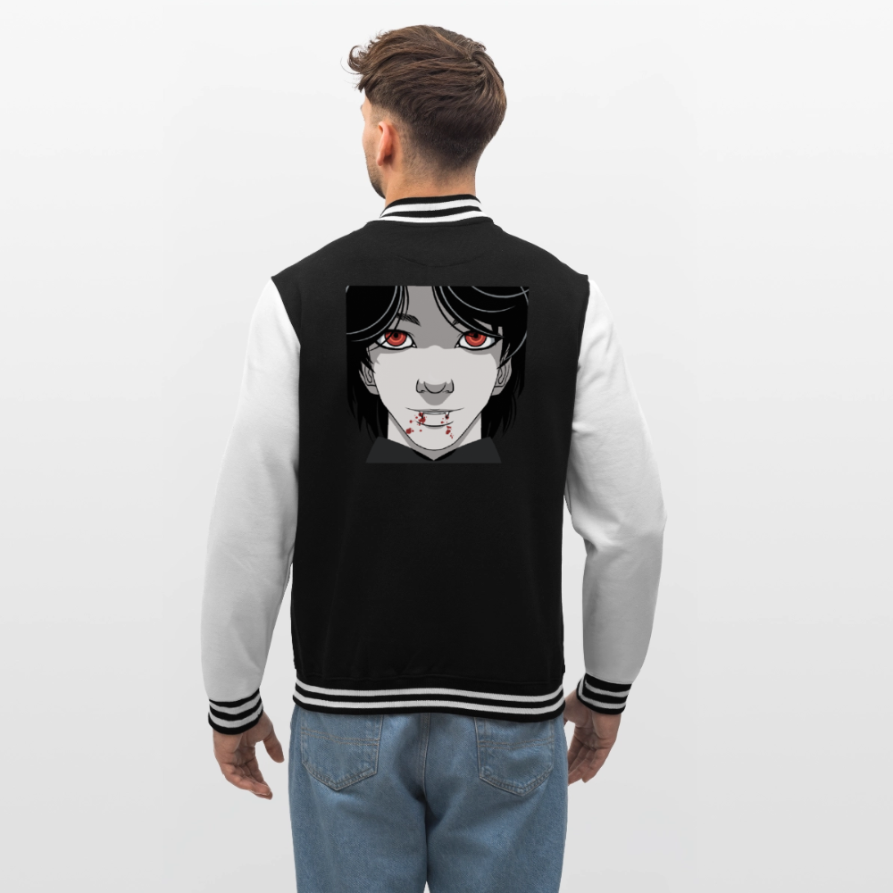 College Sweat JacketManga Vampir, weiche Collegejacke in Premium-Qualität - black/white