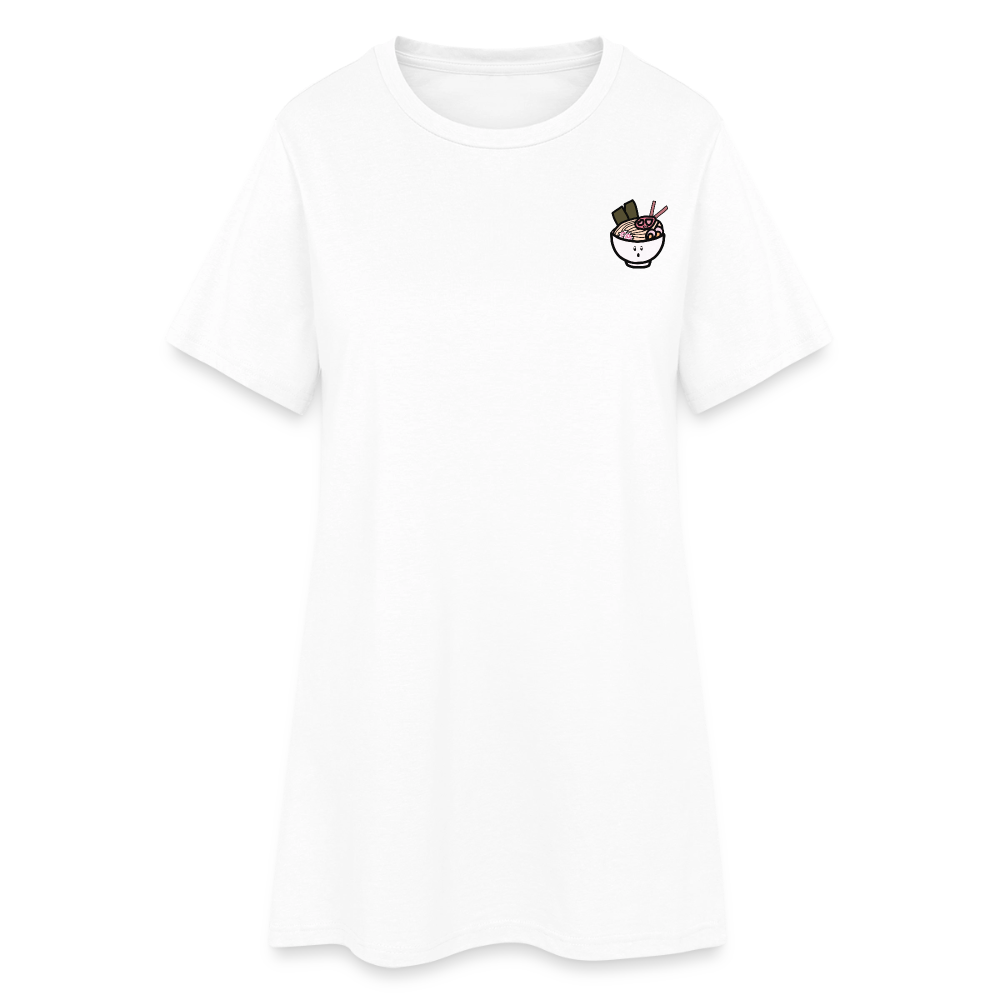 Panda Ramen, weiches Kleid aus T-Shirtstoff - white