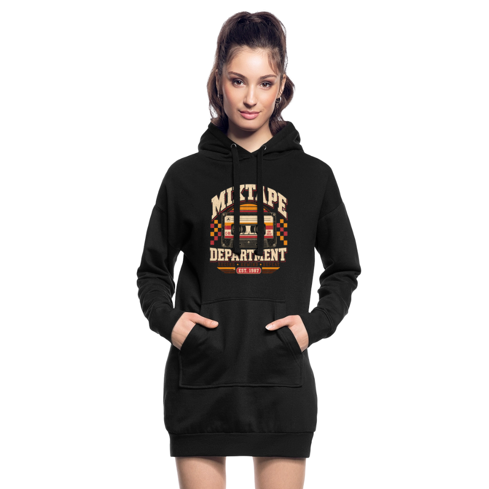 Mixtape Department - Hoodie Kleid - black