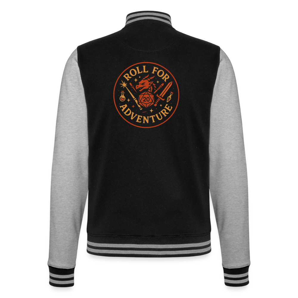 Rollenspiel "Epic Roll", weiche Collegejacke in Premium-Qualität - black/heather grey