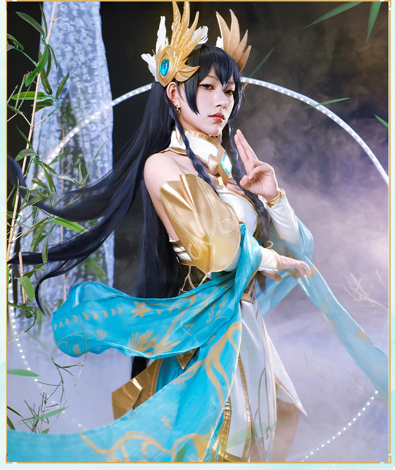 Schwerttänzerin Cosplay Kostüm mit Rüstungselementen