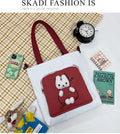Katzen Tote Bag mit Plüsch Anhänger
