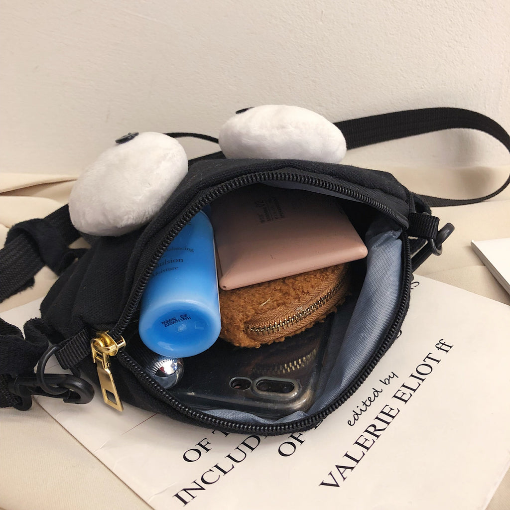 Flauschige Monster Umhängetasche